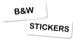 zwart-witte stickers