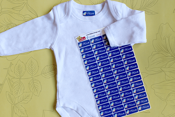 My Nametags Colour Iron-on for baby clothing 