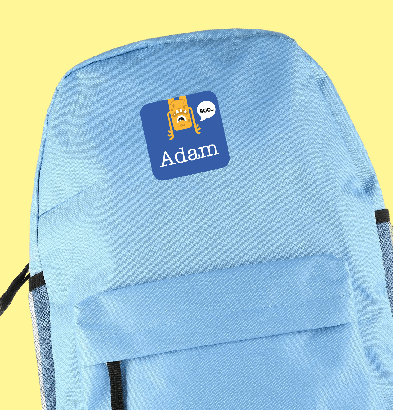 Tas met grote gepersonaliseerde maxisticker