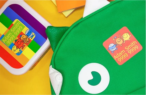 Mr Men-stickers en opstrijkpatronen