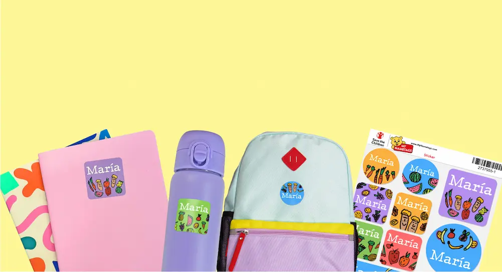 Banner gepersonaliseerde Save the Children maxistickers